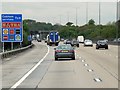 TQ1358 : Motorway Services Ahead by David Dixon