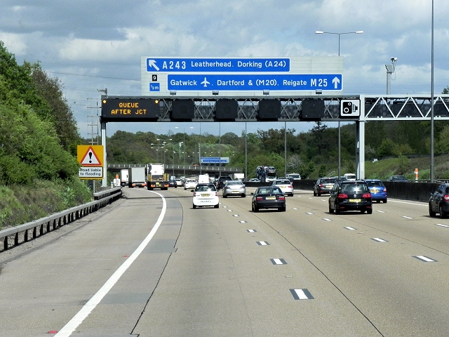 travel report m25 anticlockwise