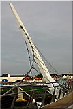 C4316 : Derry - Unique Pedestrian Peace Bridge over the River Foyle - East Side by Joseph Mischyshyn