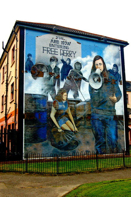 Derry- Bogside - Bernadette (Battle of... © Joseph Mischyshyn ...