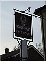 TM4187 : The Horseshoes Public House sign by Geographer