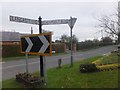 Old road sign on Moss Side Lane