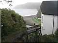 SS7149 : Lynmouth Bay from the cliff railway by M J Richardson