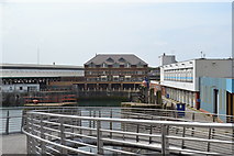 SH2482 : Stena Line Offices, viewed from the Celtic Gateway Bridge, Holyhead by Terry Robinson