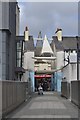 Footpath to Market Street from the Celtic Gateway Bridge, Holyhead