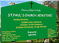 Colourful nameboard, St Paul