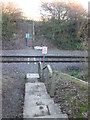 Footpath to Laughton crosses the railway