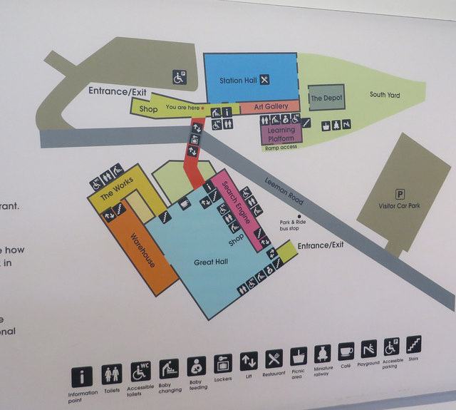 National Railway Museum Map Plan Of The National Railway Museum © Pauline E :: Geograph Britain And  Ireland