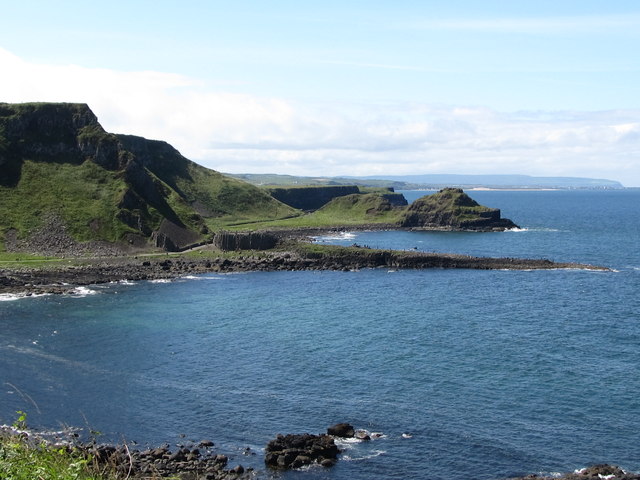 The Giant's Causeway from the path to Port Reostan