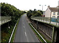 View SSW along the A467 in Brynmawr