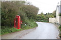 Telephone kiosk and post box at Rejerrah