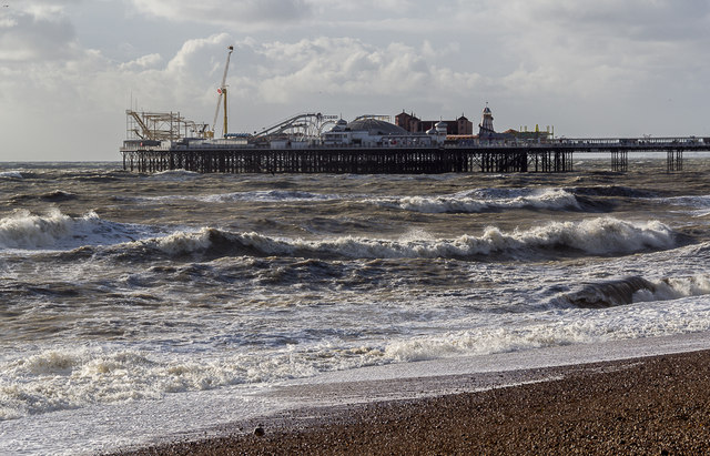 Waves Breaking,  Brighton, Sussex