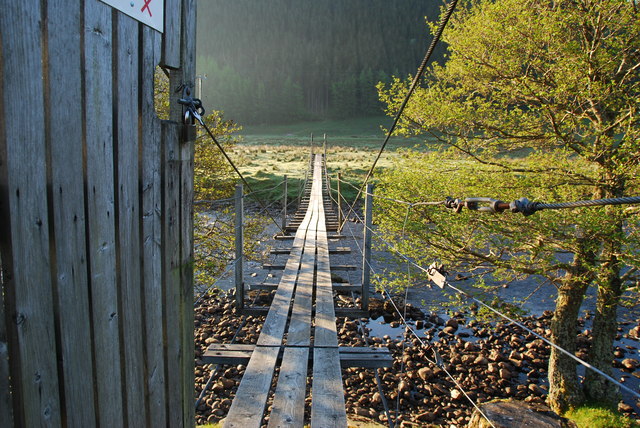 Footbridge over the River Meig