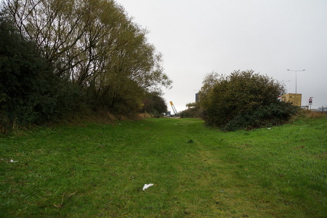 A grass area off Garrison Road, Hull