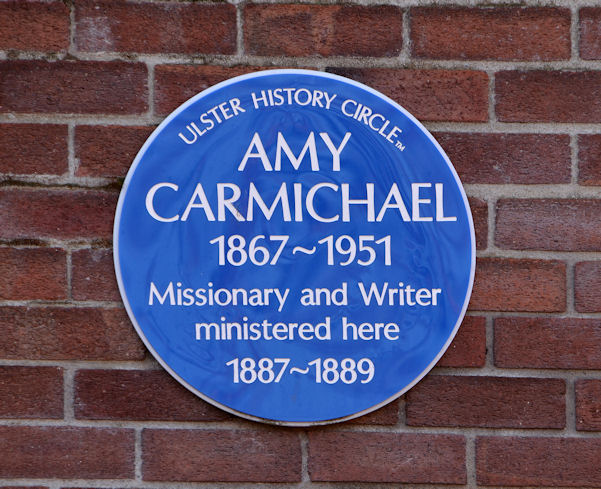 Amy Carmichael plaque, Belfast