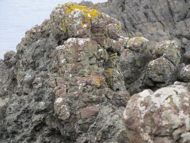 Agglomerate igneous rocks in the Little Isles of Camplie