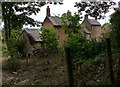 Old farm buildings near Riverview Close