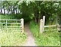 Public footpath leading to the River Severn