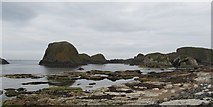 D0244 : Flat rocks south of the Ballintoy Arch by Eric Jones