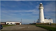 TA2570 : Flamborough Head lighthouse by Chris Morgan
