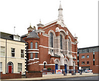 J3573 : Mountpottinger Presbyterian church, Belfast by Albert Bridge