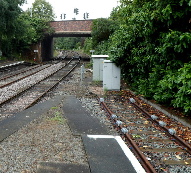 Weights on the track at Stratford-upon-Avon railway station