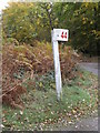 TM4571 : Access Point No.44 sign in Dunwich Forest by Geographer