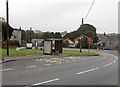 Monkton bus stop and shelter opposite St Joseph