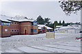 St Ambrose Prep. School in snow