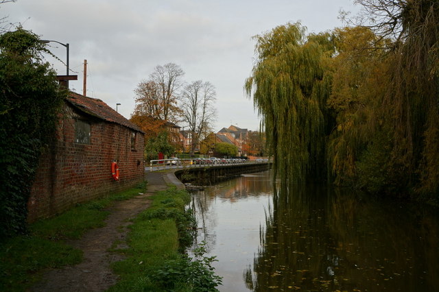 The River Foss alongside Huntington... © Ian S :: Geograph Britain and ...