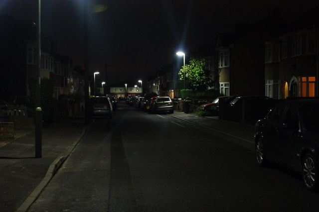 Rothesay Road at night (2)
