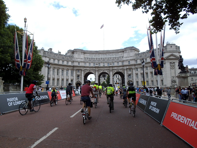 Approaching Admiralty Arch