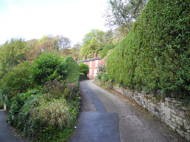 Access road to Olive Terrace from Well Row, Broadbottom