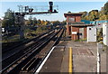 Signal bracket and disused signalbox at Southampton Central