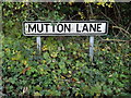 Mutton Lane sign