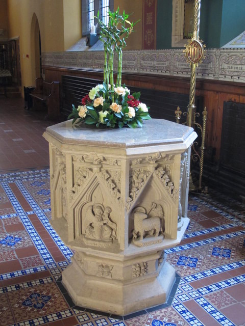 St. Mary's Cathedral, Clayton Street West, NE1 - font