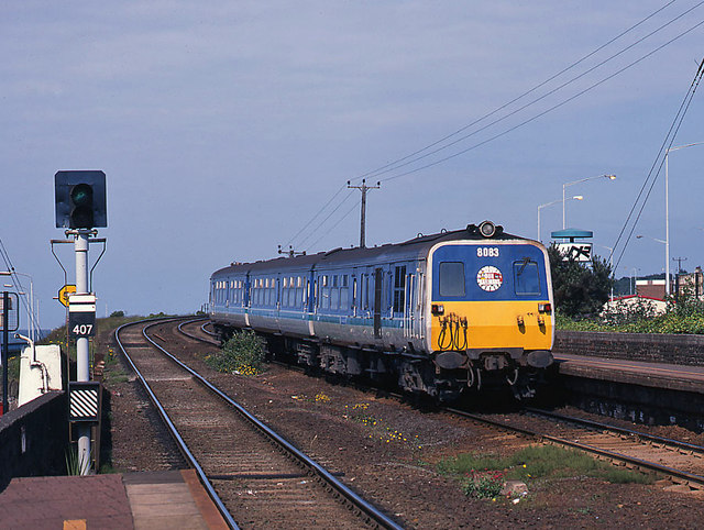 Portadown train at Holywood station - 2000