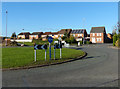 Houses next to the Meridian Way roundabout