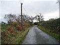 The narrow road from Rhos Isaf