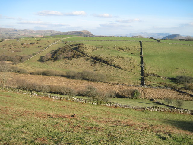 Fields near Ymwlch-ganol