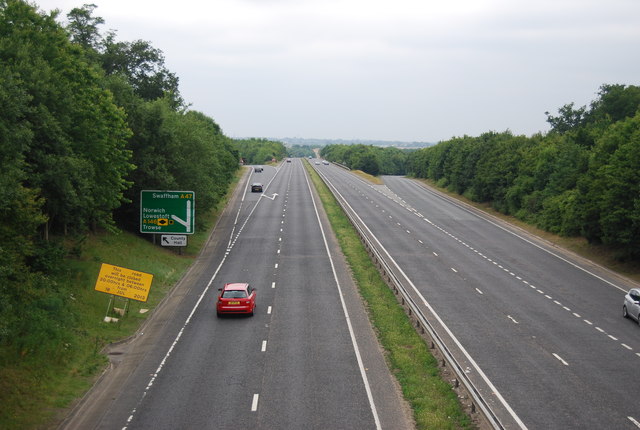 A47, Norwich bypass © N Chadwick cc-by-sa/2.0 :: Geograph Britain and ...