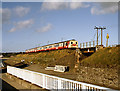 Belfast bound train on the Holywood bank - 1989