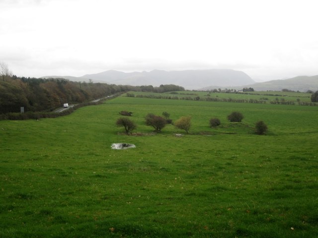 Grass fields at Dovenby Craggs