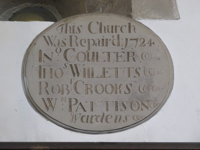 The Church of St. John the Baptist, Grainger Street, NE1 - plaque in chancel