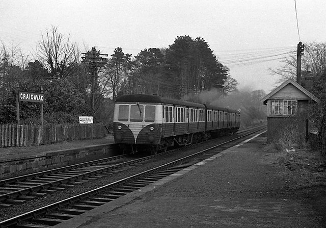 MED at Craigavad station - 1975 - (2)