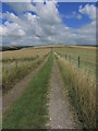 TQ4504 : Path leading up to America Farm & Beddingham Hill, N of Newhaven by Colin Park