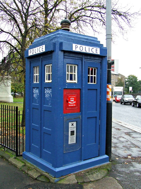 Cathedral Square police box © Thomas Nugent :: Geograph Britain and Ireland