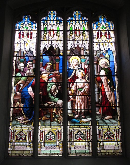 The Church of St. John the Baptist, Grainger Street, NE1 - stained glass window