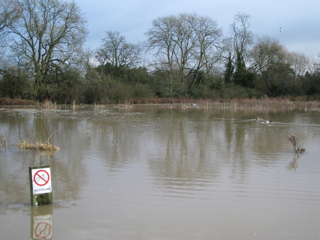 No cycling! Kingfisher Pool flooded