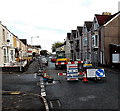 Roadworks on the corner of Port Tennant Road and Monton Terrace, Swansea